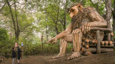 Photos: Danish recycling artist turns wooden trash into giant mythical trolls