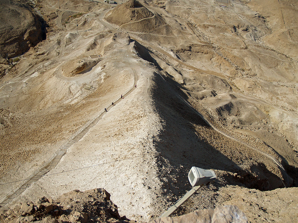 Masada siege ramp.